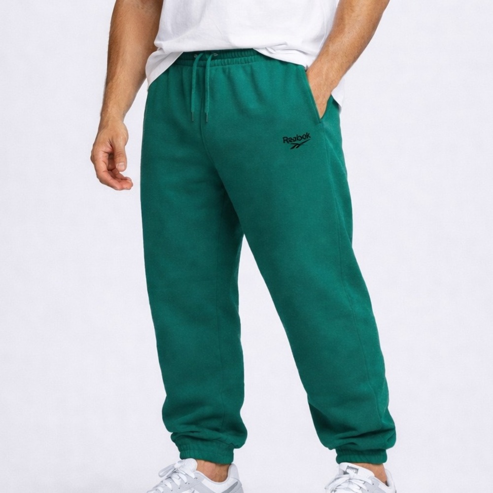 Reebok Identity Small‎ Logo Fleece Joggers sweatpants green Men’s size small